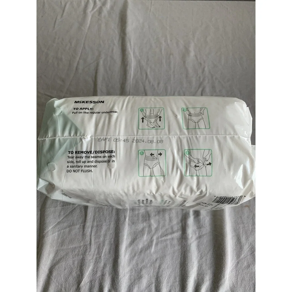 Adult Disposable Pull On Underwear Diapers XXL Heavy Absorbency 12 Ct